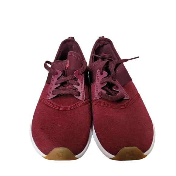 New Balance Mens Burgundy Round Toe Low Top Lace U - Picture 2 of 7